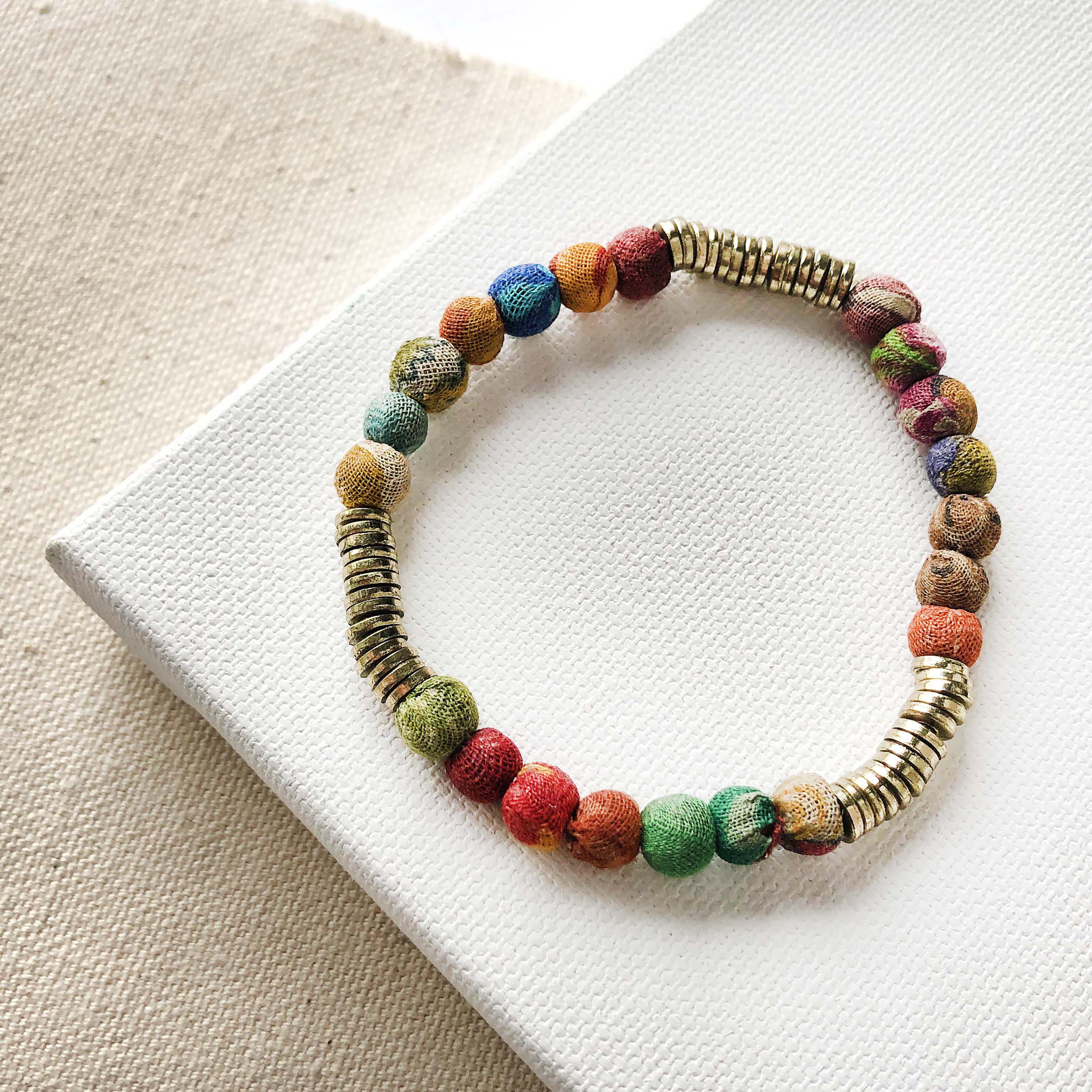 Glass Bead Spiral Bracelet: hotsell 